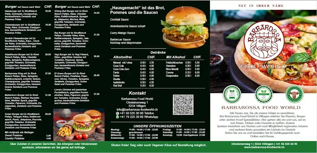 Barbarossa Food World restaurant à Villigen