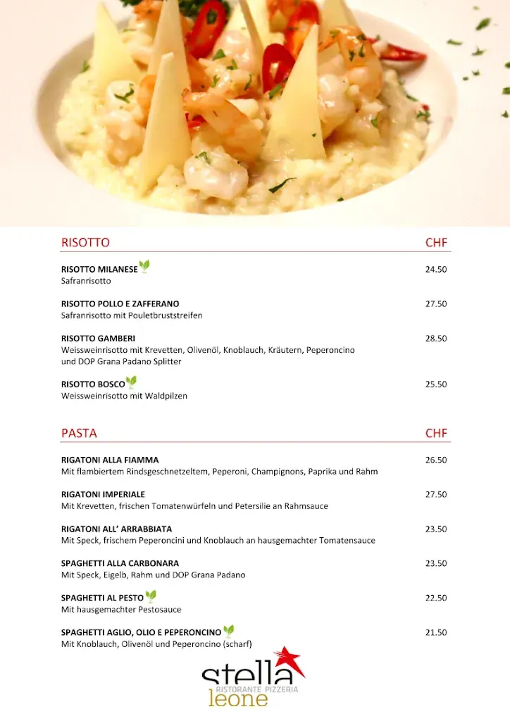 Menu_Ristorante Pizzeria Stella Leone_Langenthal_image_3