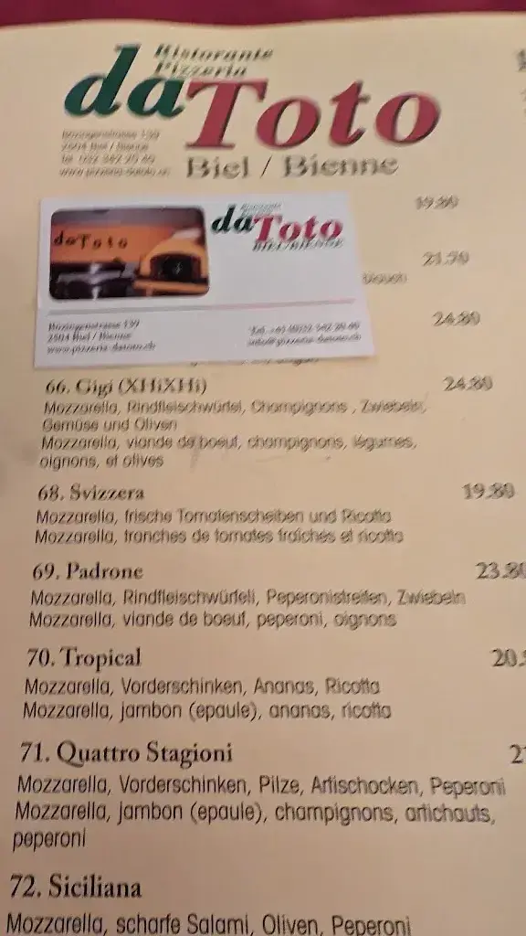 Menu_Ristorante Pizzeria da Toto_Biel_image_3