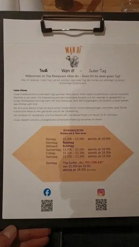 Wan Di Thai Restaurant restaurant à Leutwil