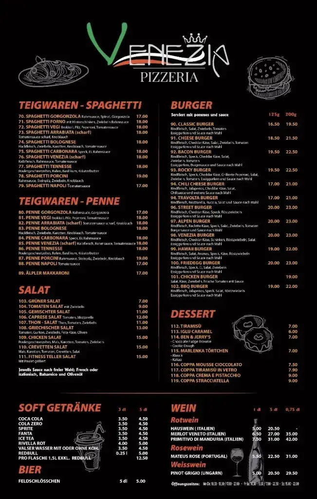 Pizzeria Venezia Oberkulm restaurant in Oberkulm