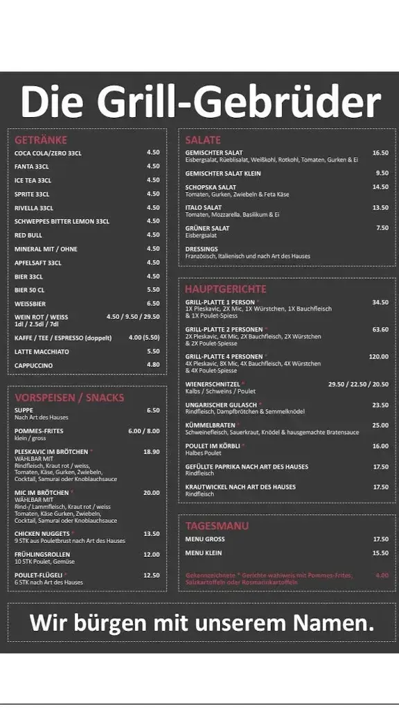 Menu_Die Grill-Gebrüder Inh. Busuioc_Oberkulm_image_1