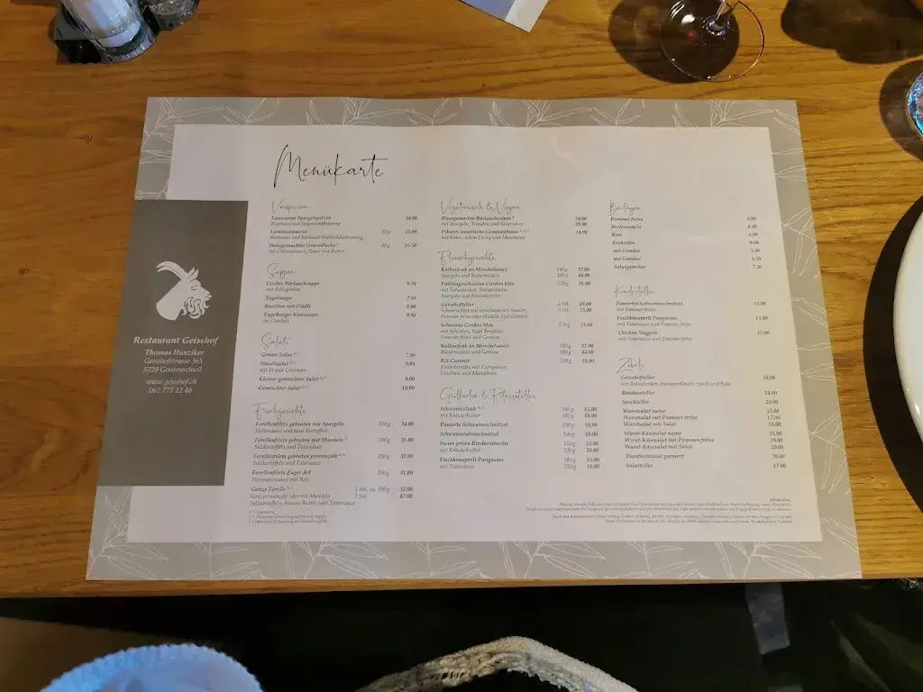 Geisshof restaurant à Gontenschwil