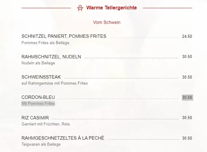 Storchen Speiserestaurant; Storchen Speiserestaurant Menziken restaurant à Menziken