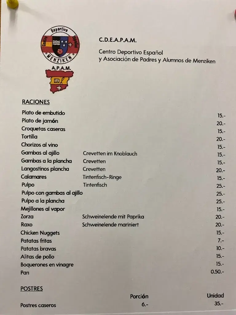 Menu_Centro Español_Menziken_immagine_4