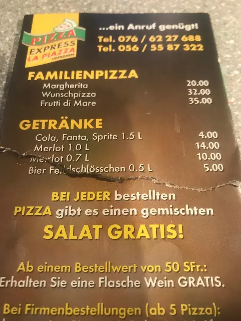 Patricai Voirol-Deppeler_Pizza Express La Piazza_Schwaderloch_review