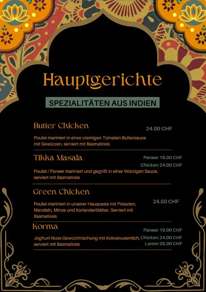 Menu_Frohsinn indische & sri lankan_Bözen_immagine_2