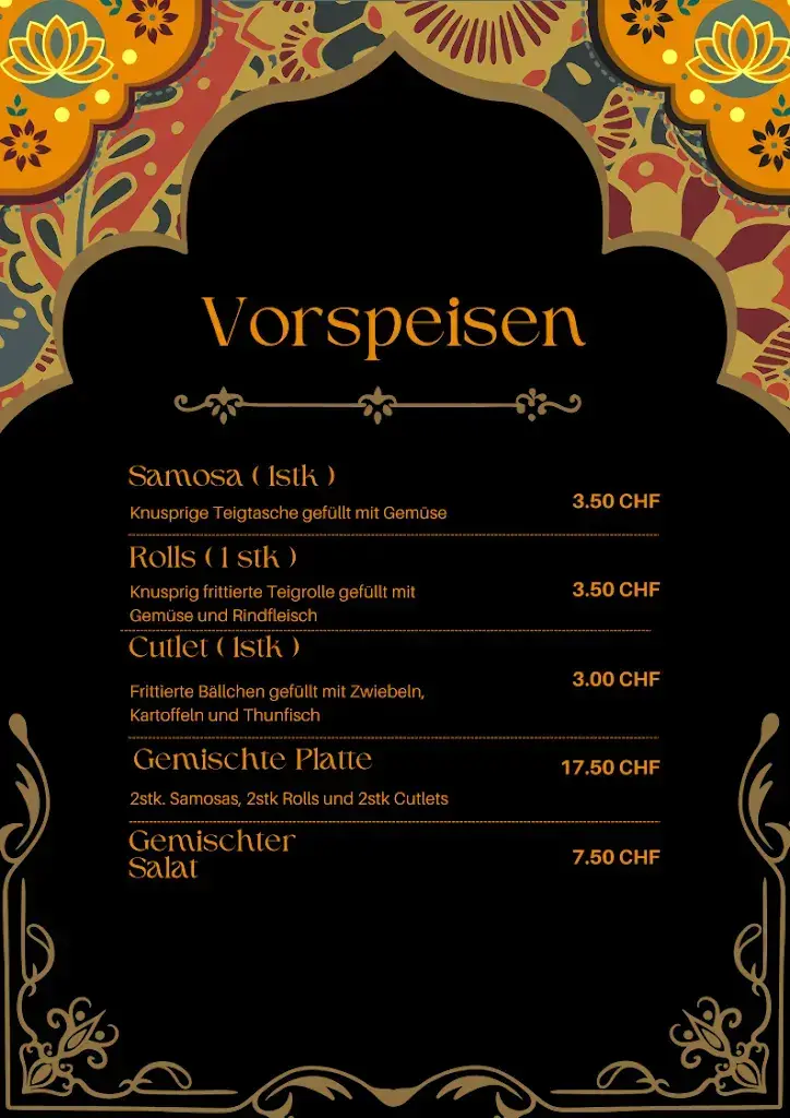 Menu_Frohsinn indische & sri lankan_Bözen_immagine_3