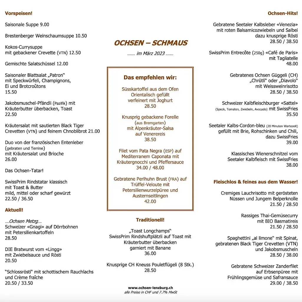 Menu_Restaurant & Bar Satteltasche im Ochsen Lenzburg_Lenzburg_image_3
