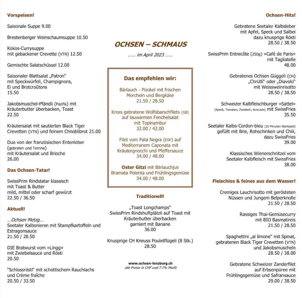 Menu_Restaurant & Bar Satteltasche im Ochsen Lenzburg_Lenzburg_image_4