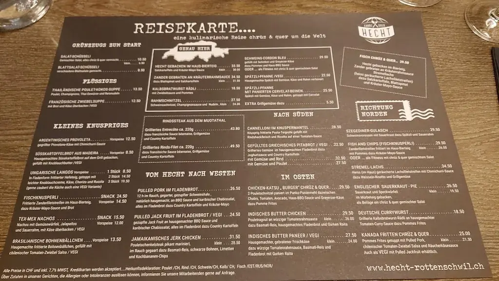 Menu_Restaurant Hecht - chrüz & quer_Rottenschwil_image_2
