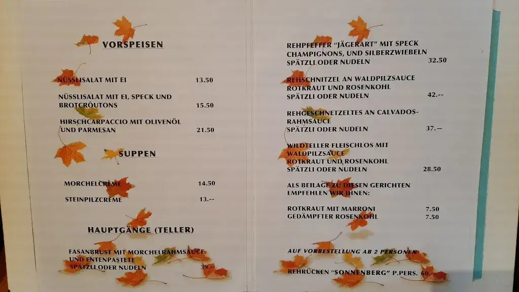 Gasthaus Sonnenberg Branka & Marcel Geiger_Möhlin_menu_image_1