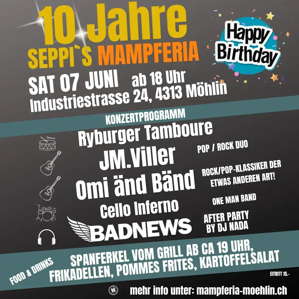 Seppi's Mampferia Burger, Mittagsmenü, Event`s und mehr_Möhlin_menu_image_1