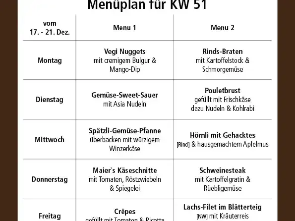 Menu_Beck Maier - Café Restaurant Bäckerei Möhlin_Möhlin_image_2