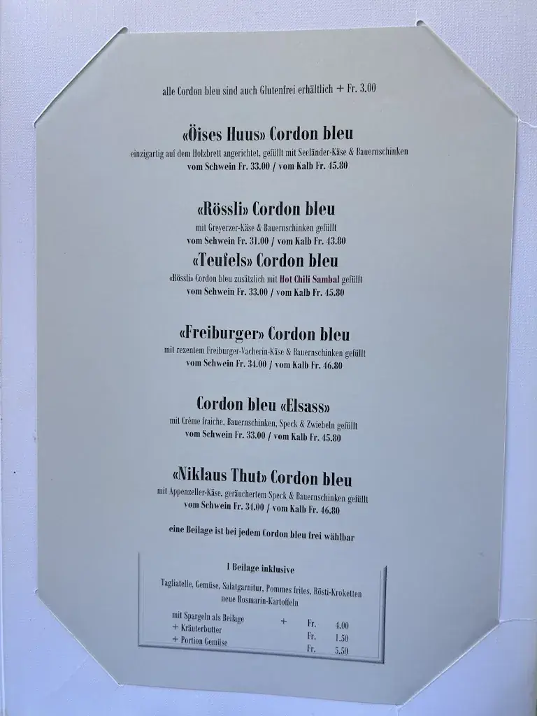 Menu_Le cheval blanc_Zofingen_image_3