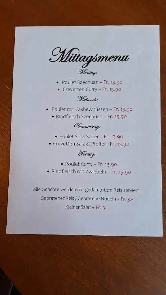 Hotel-Restaurant Bahnhof 一幸运楼 ristorante a Rothrist