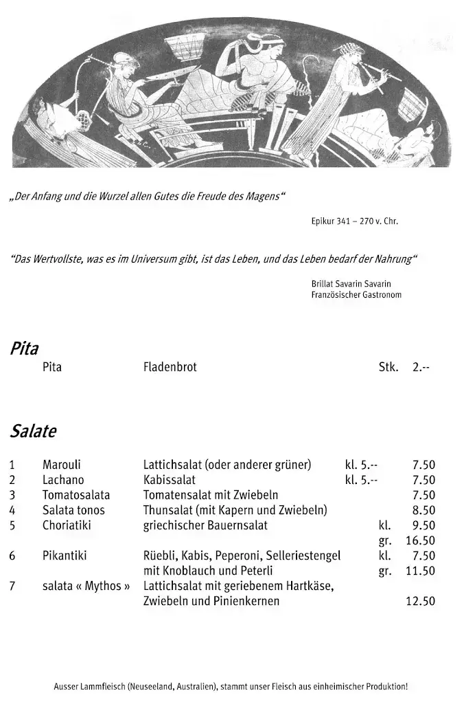 Menu_Griechische Taverne Ouzeri Mythos_Rothrist_image_4