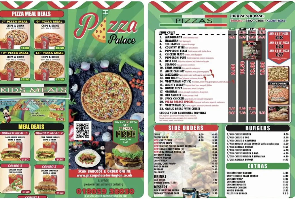 Menu_Pizza Palace Torrington_Great Torrington_image_1