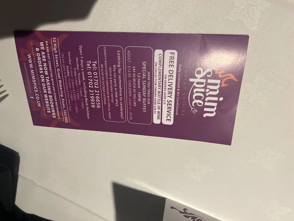 Al Hus_Mim Spice_Great Wakering_recensione