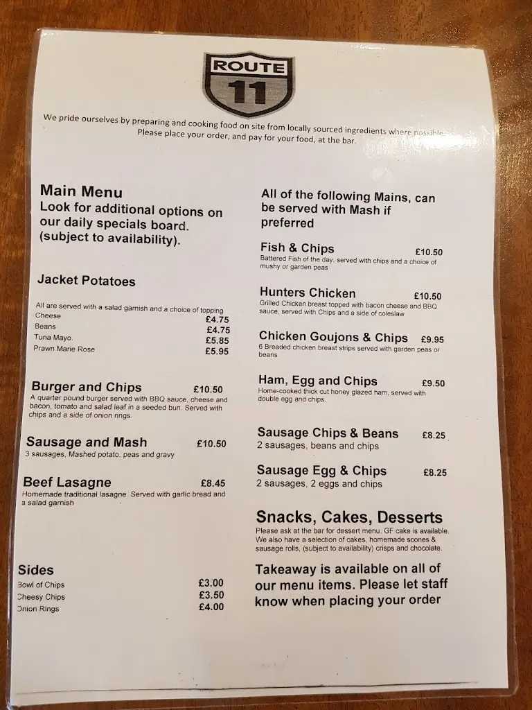 Menu_Route 11 Kitchen_Attleborough_image_4