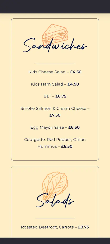 Menu_The Beach House_Great Wakering_image_1