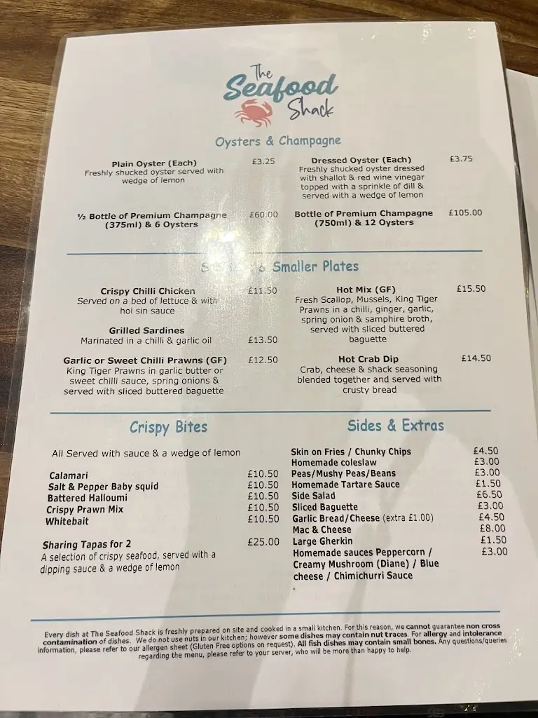 Menu_The Seafood Shack_Great Wakering_image_3
