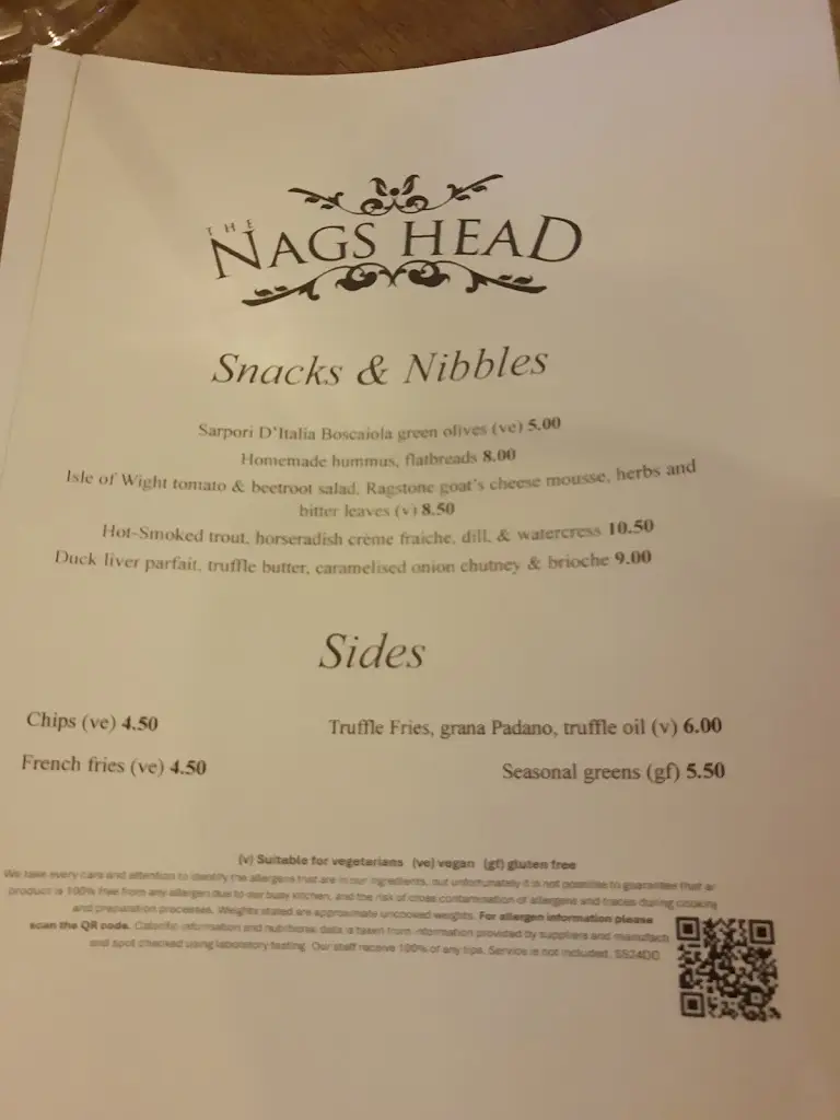 Menu_Nags Head - Great Missenden_Great Missenden_image_1