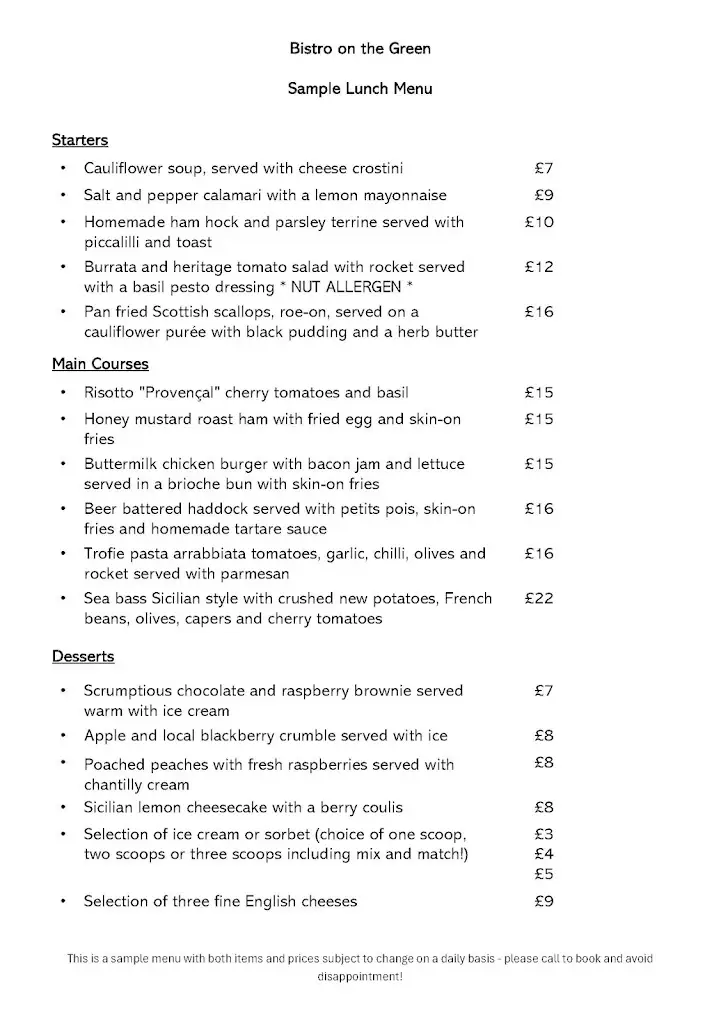 Menu_The Cock & Rabbit Inn_Great Missenden_immagine_1