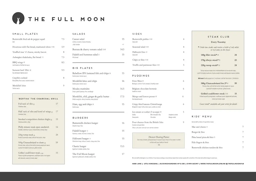 Menu_The Full Moon_Great Missenden_image_2