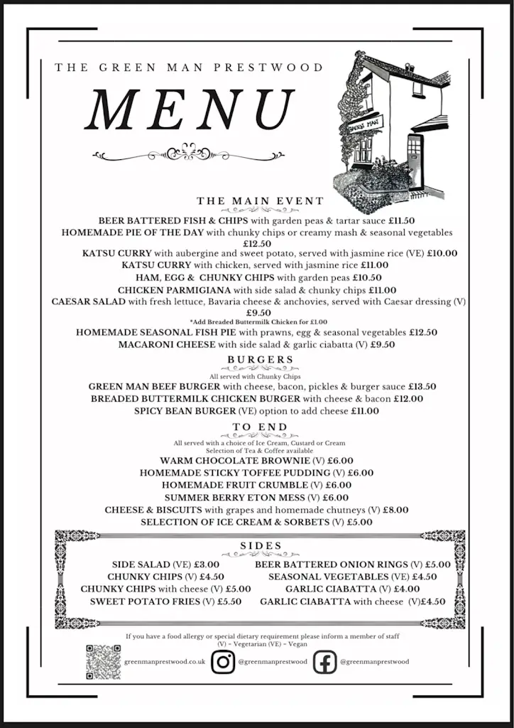 Menu_The Green Man Prestwood_Great Missenden_image_2