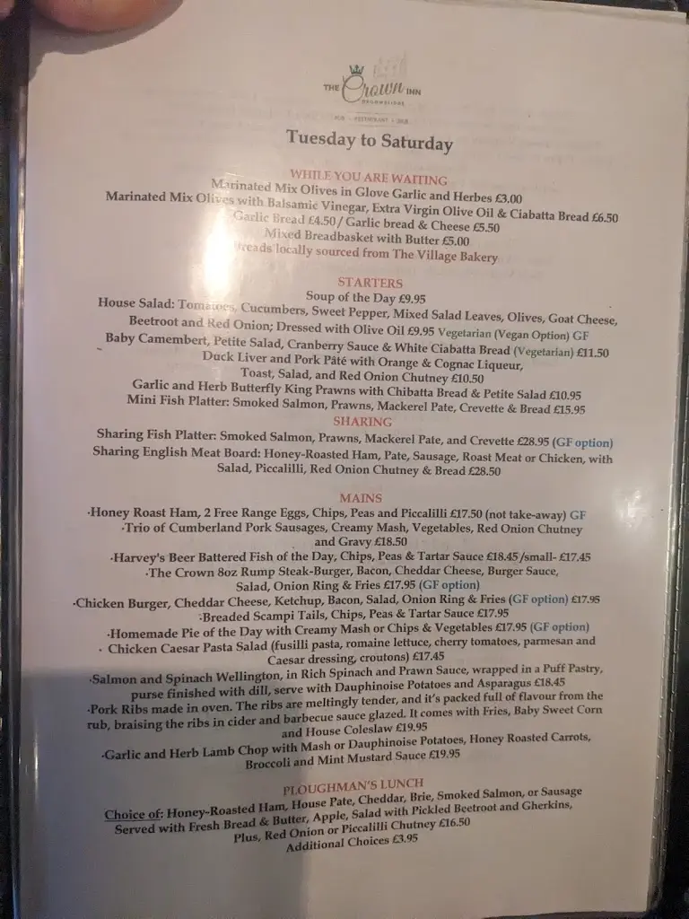 Menu_The Crown Inn_Groombridge_image_1