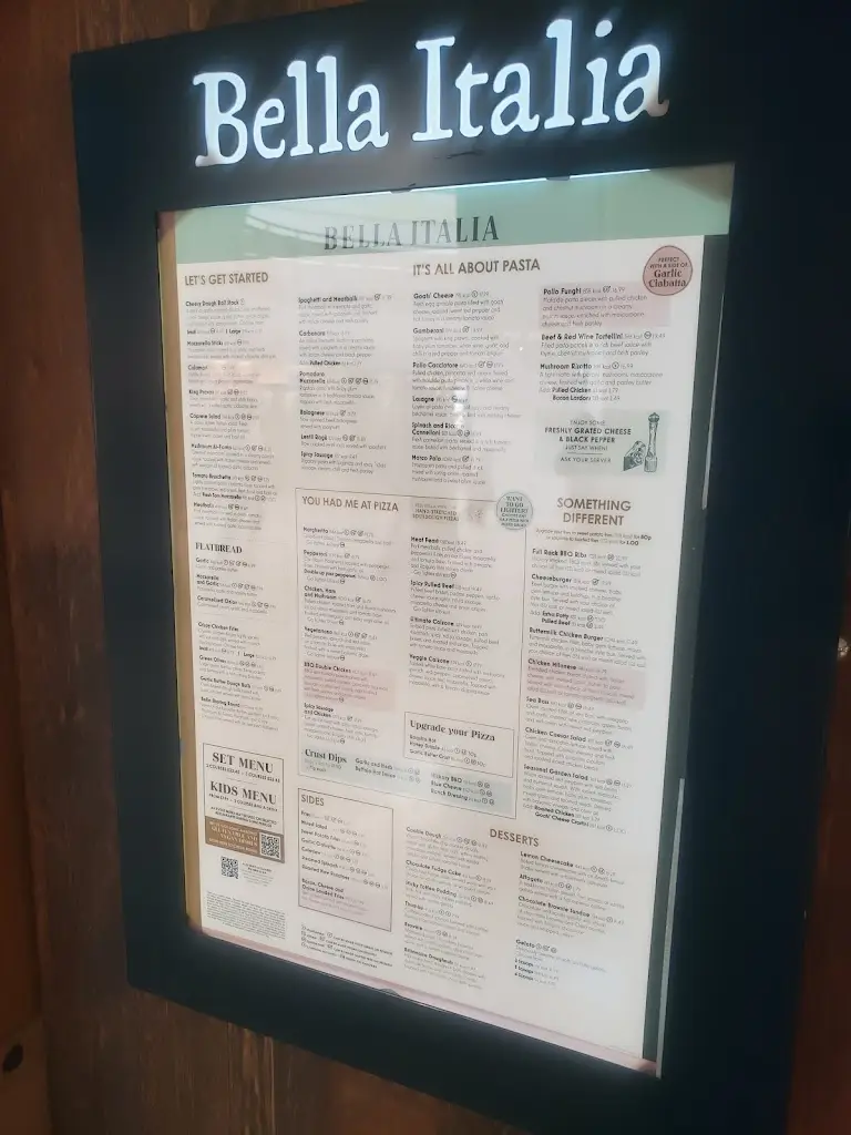 Menu_Bella Italia - Bluewater_Greenhithe_image_2