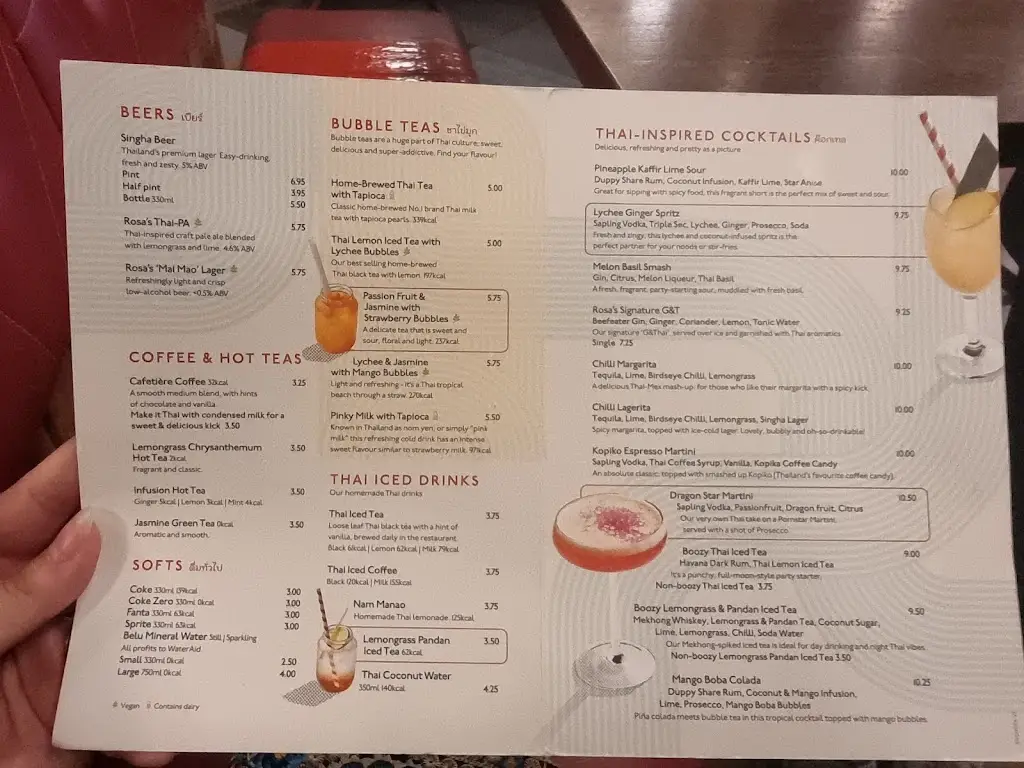 Menu_Rosa's Thai Bluewater_Greenhithe_imagen_1