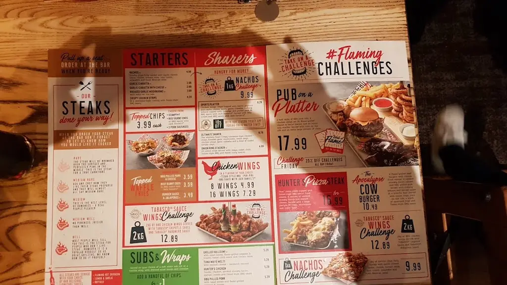 Menu_The Bull_Greenhithe_image_4