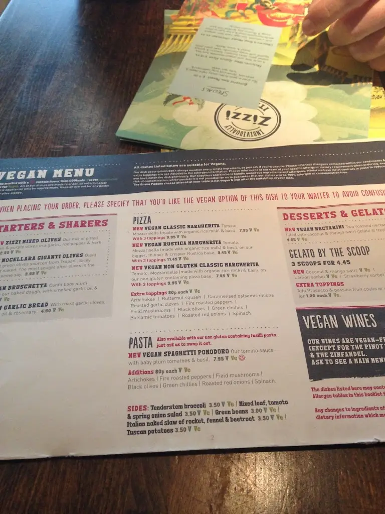 Menu_Zizzi - Bluewater_Greenhithe_immagine_3