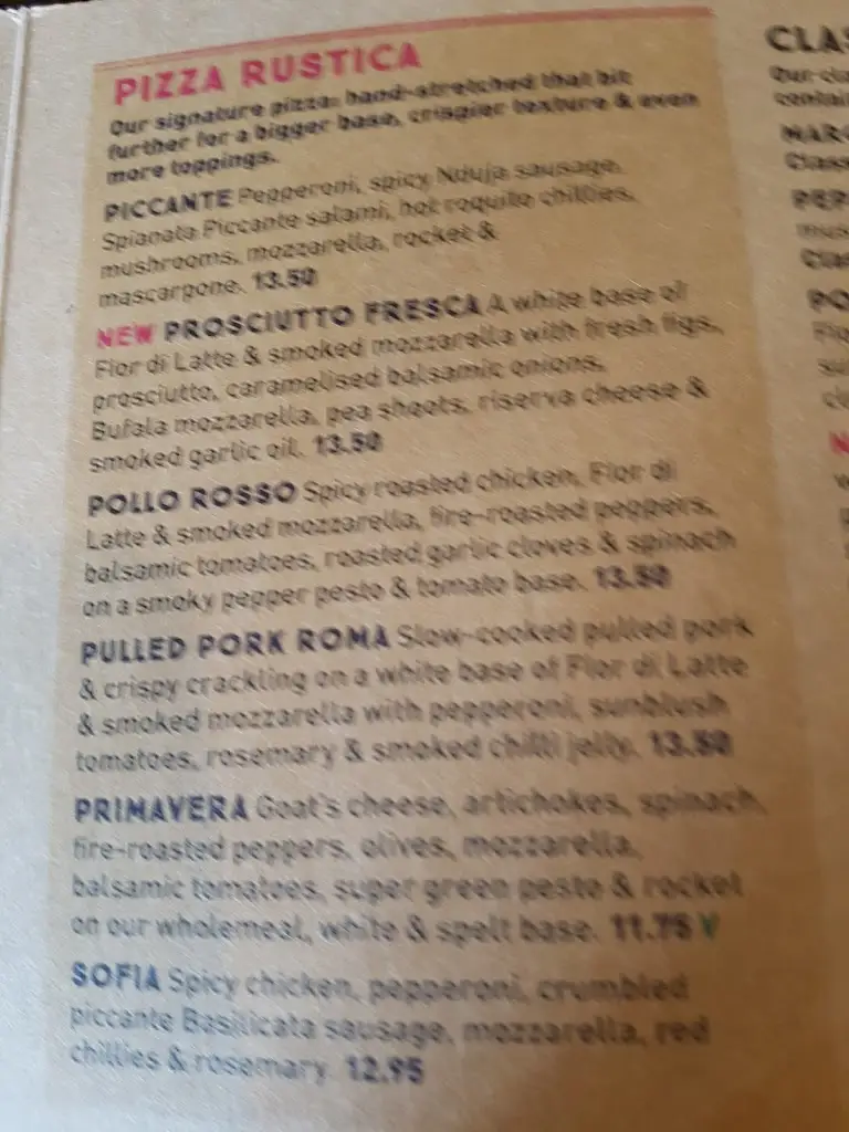 Menu_Zizzi - Bluewater_Greenhithe_immagine_4