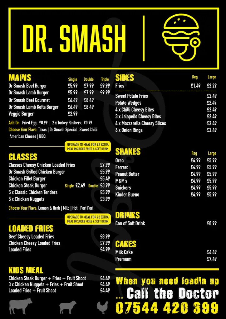 Menu_Dr Smash_Greenford_immagine_1