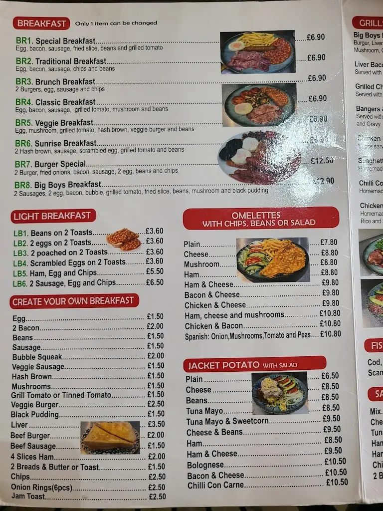 Menu_Big Boys Cafe_Greenford_immagine_1