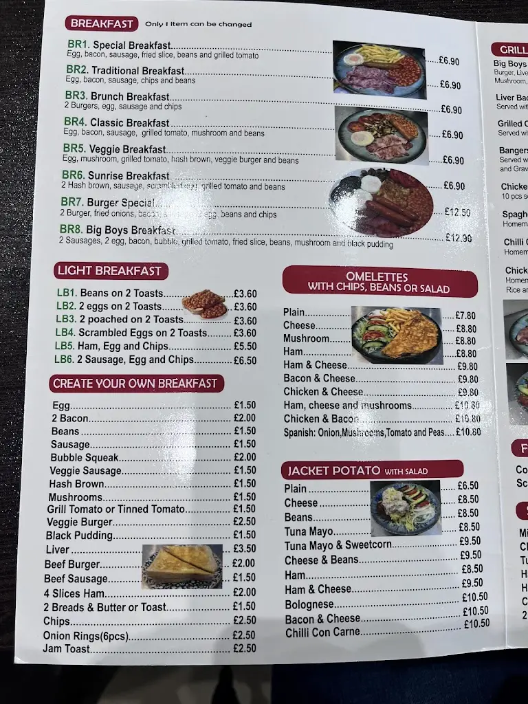 Menu_Big Boys Cafe_Greenford_immagine_4