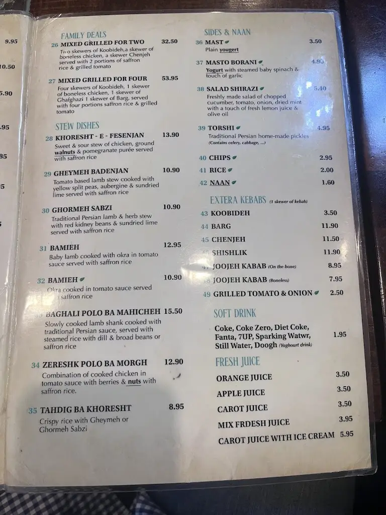 Menu_Taste of Persia_Greenford_image_2