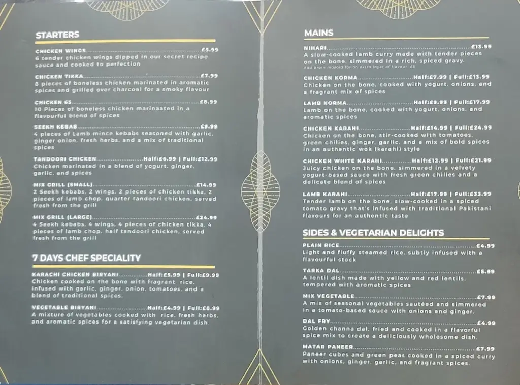 Menu_Karachi Taste Ltd_Greenford_image_1