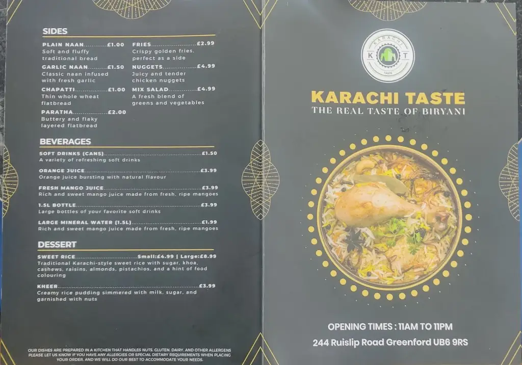 Menu_Karachi Taste Ltd_Greenford_image_3