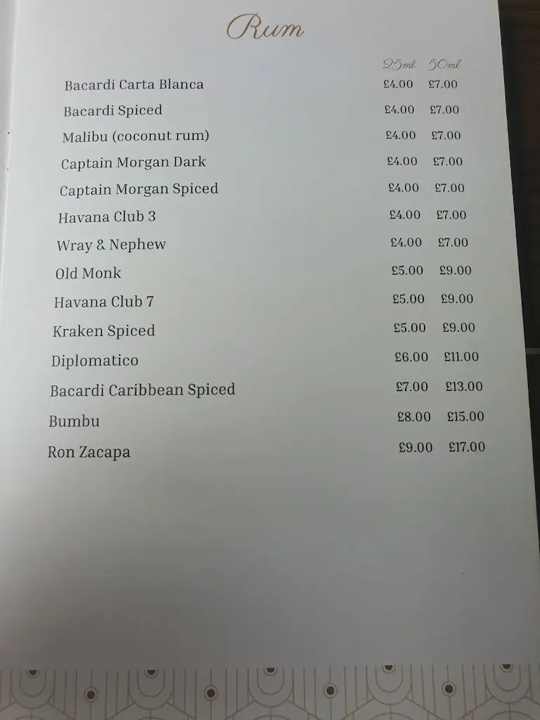 Menu_Arena Lounge UK_Greenford_image_1