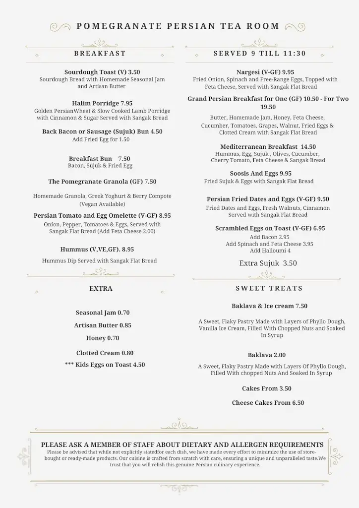 Menu_Pomegranate Persian Tea Room_Great Ayton_image_1