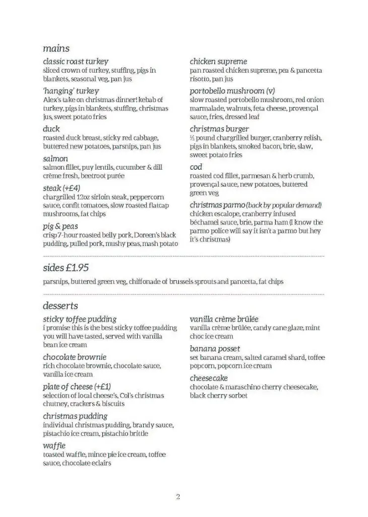 Menu_The Mill_Great Ayton_image_3