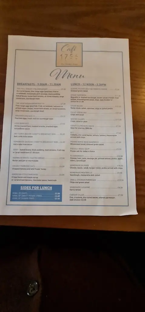 Menu_The Dudley Arms_Great Ayton_image_4