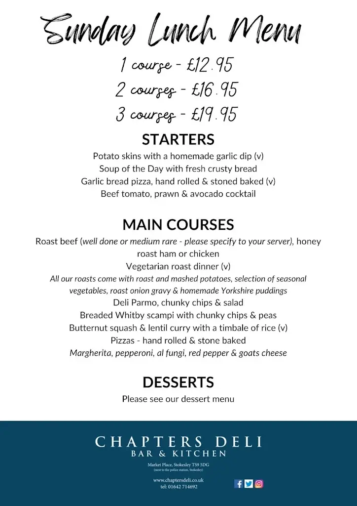 Menu_Chapters Deli, Bar & Kitchen_Great Ayton_image_2