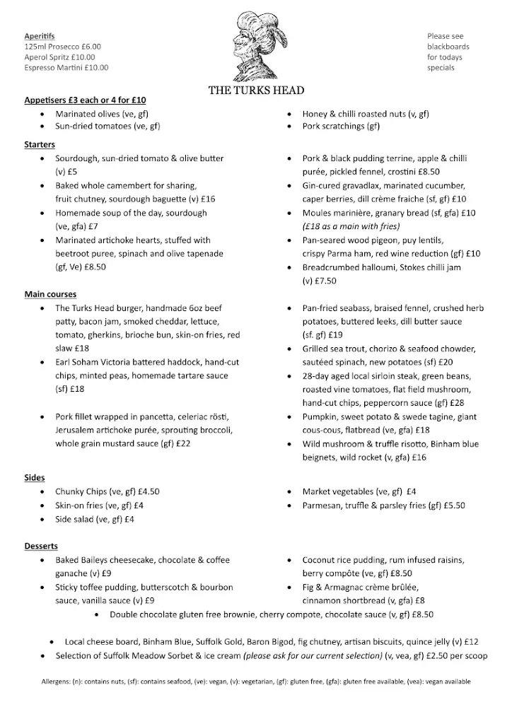 Menu_Turks Head - Hasketon_Grundisburgh_image_1