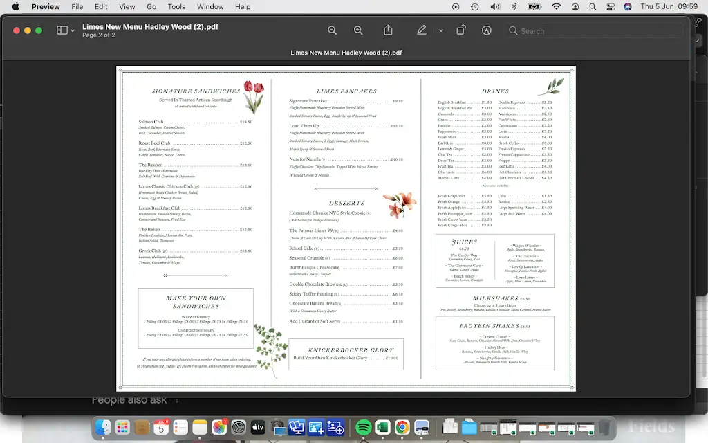 Menu_Limes Hadley Wood_Hadley Wood_image_1