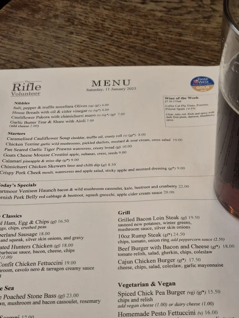 Menu_Rifle Volunteer_Gunnislake_image_4